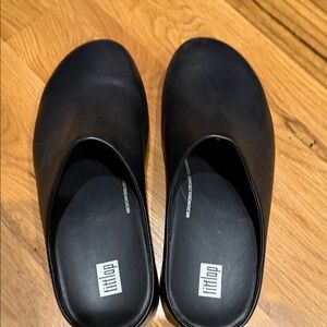 Fitflop Black Slip-On Mules